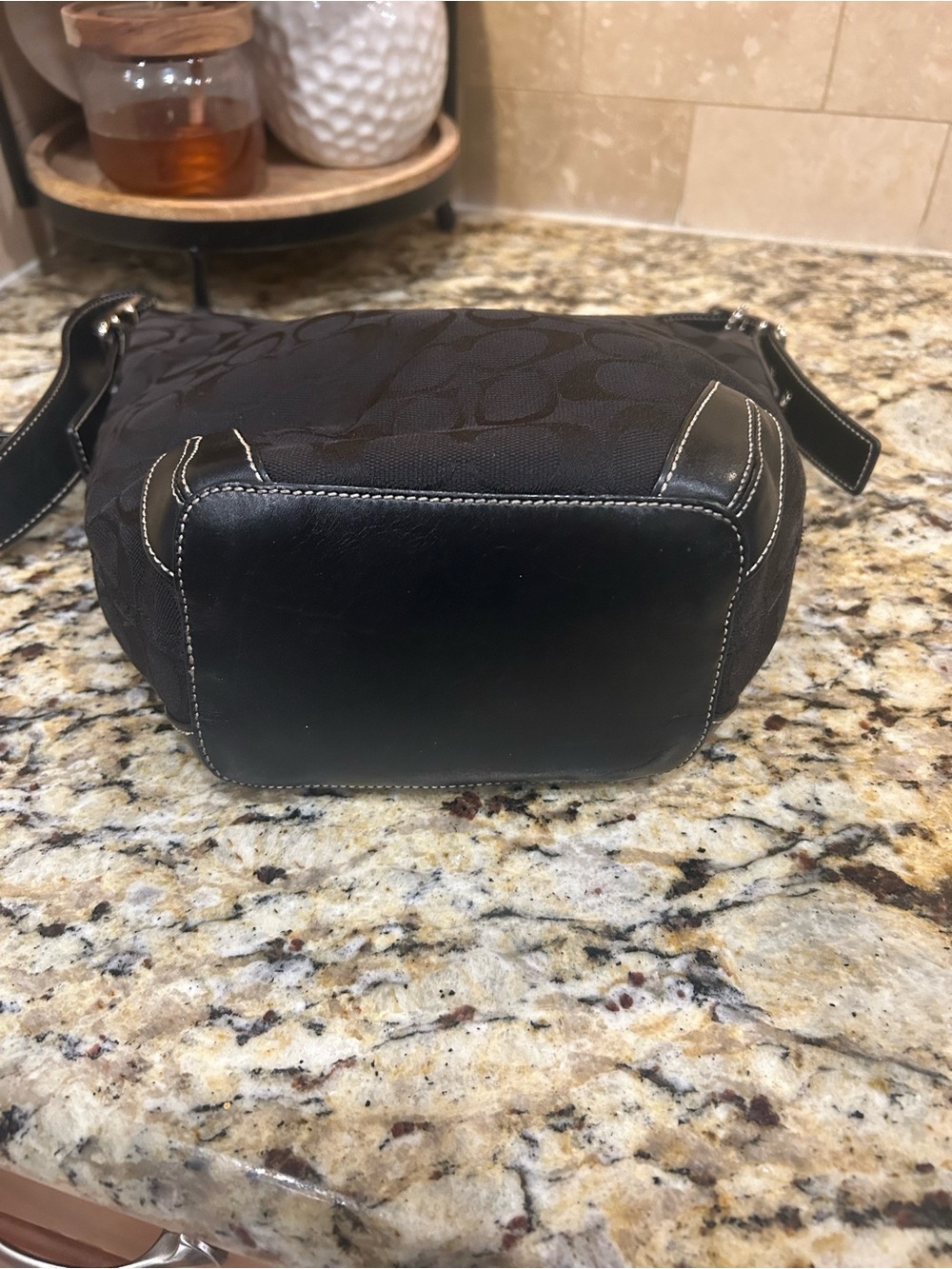 Coach Signature Soho black jacquard and leather bucket bundle with with wallet - Picture 7 of 15
